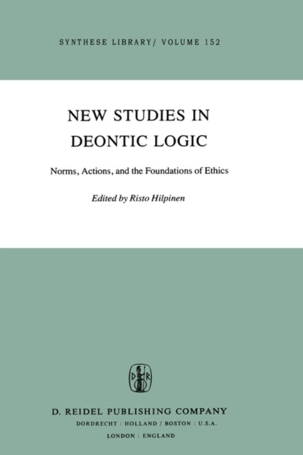 Book cover of: New Studies in Deontic Logic. By: R. Hilpinen