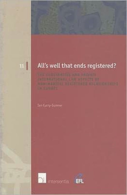 Book cover of: All's Well That Ends Registered?. By: Ian Sumner, Ian Curry-sumner