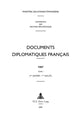 Book cover of: Documents Diplomatiques Francais