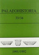 Book cover of: Palaeohistoria 33,34 (1991-1992)