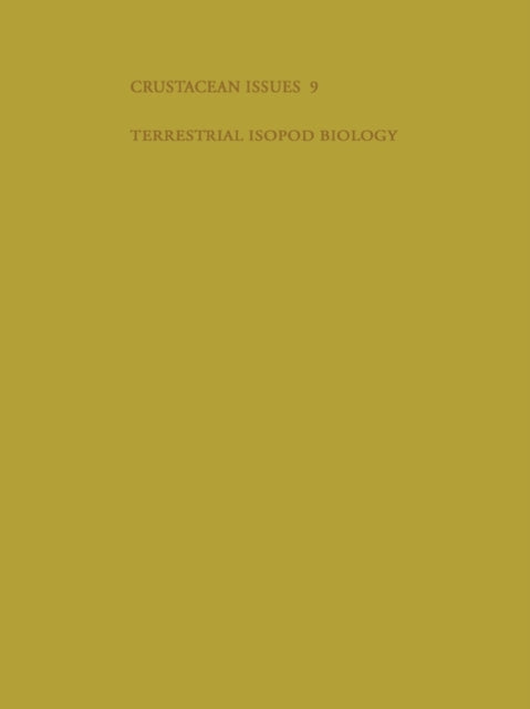 Book cover of: Terrestrial Isopod Biology. By: M. A. Alikhan