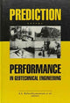 Book cover of: Prediction Versus Performance in Geotechnical Engineering. By: Balasubramaniam