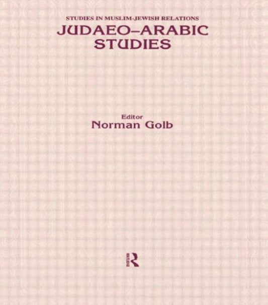 Book cover of: Judaeo Arabic Studies. By: GOLB
