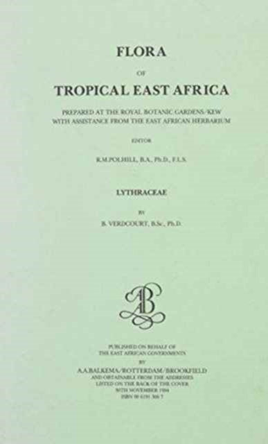 Book cover of: Flora of Tropical East Africa - Lythraceae (1994). By: B. Verdcourt
