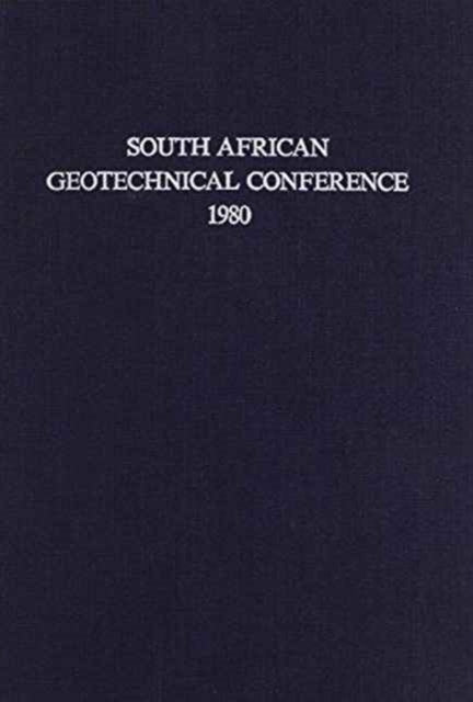Book cover of: South African geotechnical conference, 1980. By: Williams