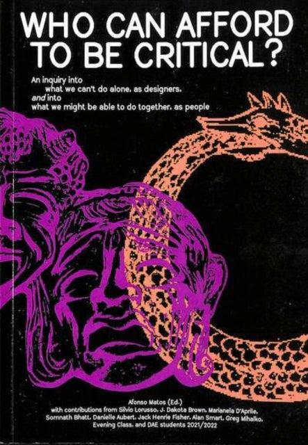 Who can afford to be critical? 9789083270630 Afonso Matos