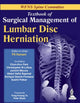 Book cover of: Textbook of Surgical Management of Lumbar Disc Herniation. By: Pī. Esa Rāmāṇī