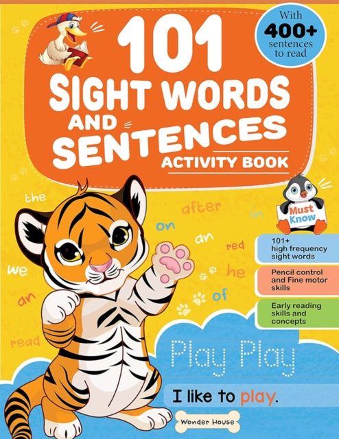 Book cover of: 101 SIDE WORDS AND SENTENCE ACTIVITY BOOKS. By: Wonder House Books