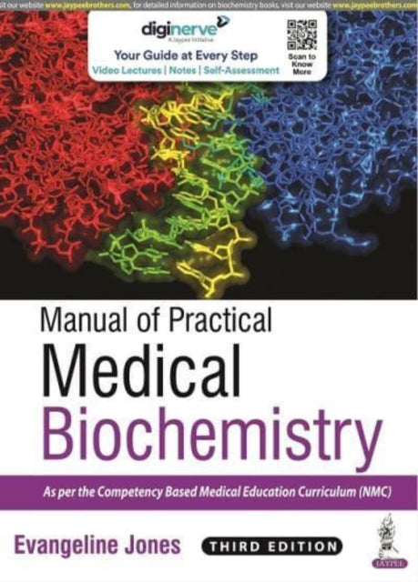 Book cover of: Manual of Practical Medical Biochemistry. By: Evangeline Jones