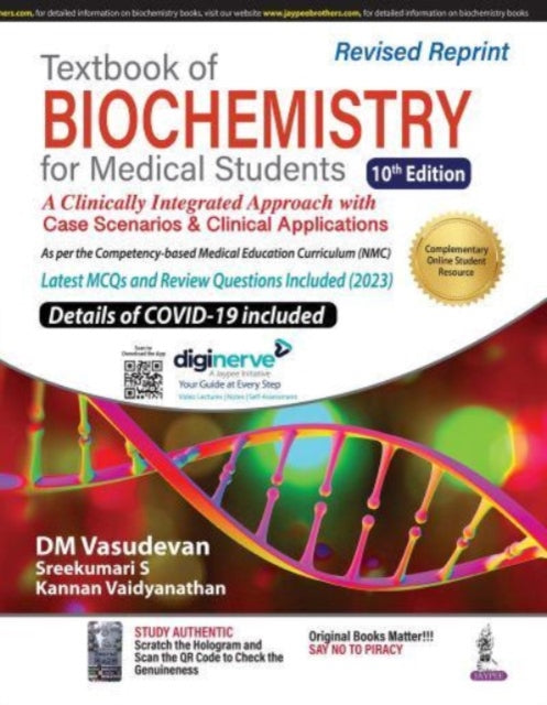 Book cover of: Textbook of Biochemistry for Medical Students