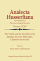 Book cover of: Visible and the Invisible in the Interplay between Philosophy, Literature and Reality. By: Anna-Teresa Tymieniecka