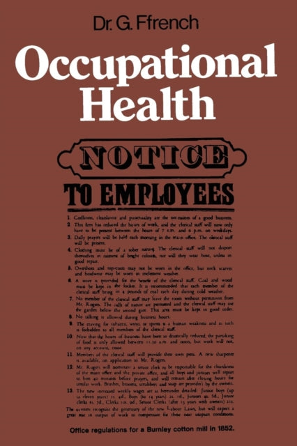 Book cover of: Occupational Health. By: G. Ffrench
