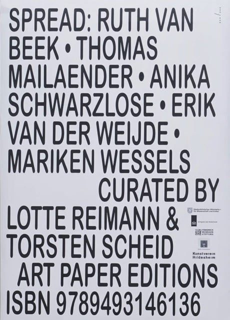 Book cover of: Spread: Ruth van Beek, Thomas Mailaender, Anika Schwarzlose, Erik van der Weijde, Mariken Wessels
