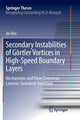 Book cover of: Secondary Instabilities of Gortler Vortices in High-Speed Boundary Layers. By: Jie Ren