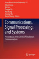 Book cover of: Communications, Signal Processing, and Systems. By: Qilian Liang