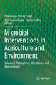 Book cover of: Microbial Interventions in Agriculture and Environment. By: Dhananjaya Pratap Singh