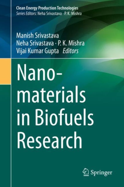 Book cover of: Nanomaterials in Biofuels Research. By: Manish Srivastava