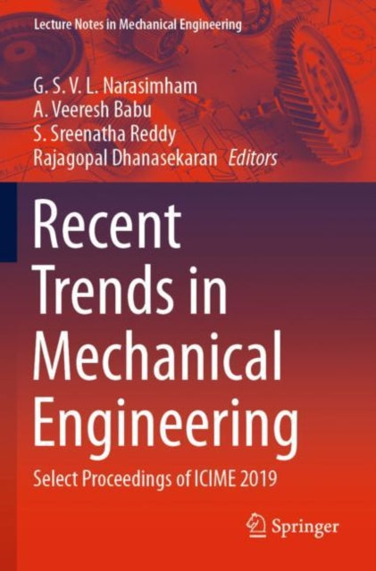 Book cover of: Recent Trends in Mechanical Engineering. By: G. S. V. L. Narasimham