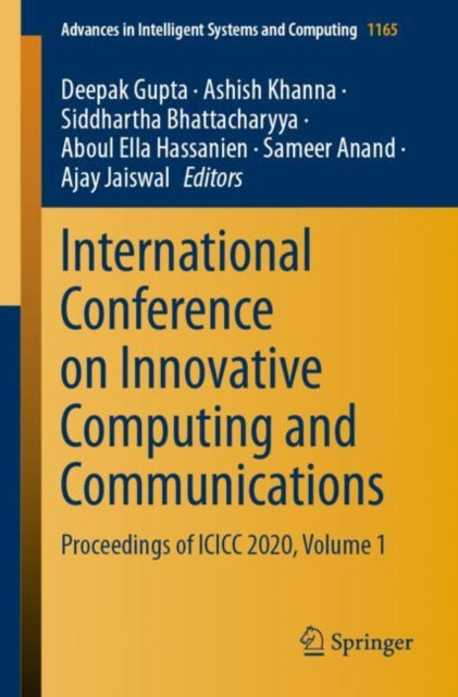 Book cover of: International Conference on Innovative Computing and Communications. By: Deepak Gupta