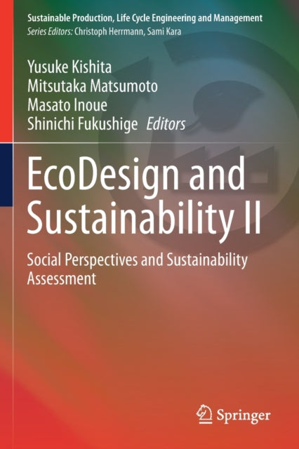 Book cover of: EcoDesign and Sustainability II. By: Yusuke Kishita