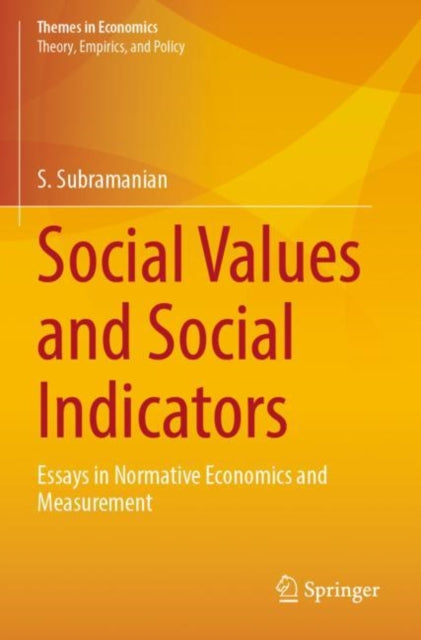 Book cover of: Social Values and Social Indicators. By: Subramanian, S.