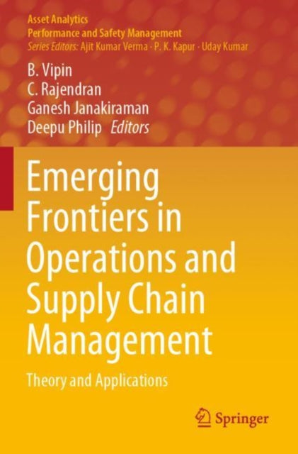 Book cover of: Emerging Frontiers in Operations and Supply Chain Management. By: B. Vipin