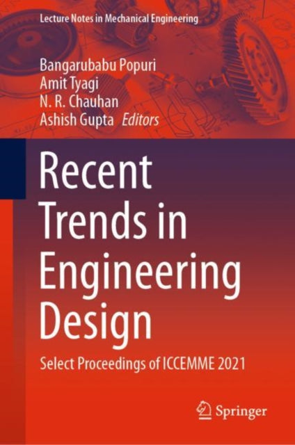 Book cover of: Recent Trends in Engineering Design. By: Bangarubabu Popuri