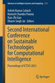 Book cover of: Second International Conference on Sustainable Technologies for Computational Intelligence. By: Ashish Kumar Luhach