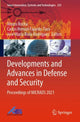 Book cover of: Developments and Advances in Defense and Security. By: Álvaro Rocha