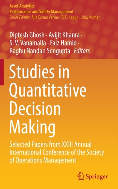 Book cover of: Studies in Quantitative Decision Making. By: Diptesh Ghosh