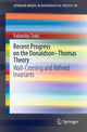 Book cover of: Recent Progress on the Donaldson–Thomas Theory. By: Yukinobu Toda