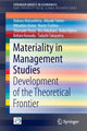 Book cover of: Materiality in Management Studies. By: Noboru Matsushima
