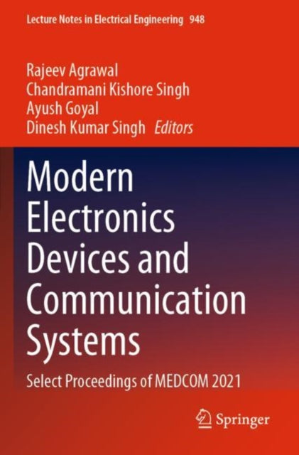 Book cover of: Modern Electronics Devices and Communication Systems. By: Rajeev Agrawal