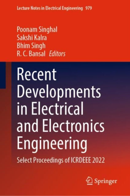 Book cover of: Recent Developments in Electrical and Electronics Engineering. By: Poonam Singhal
