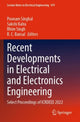 Book cover of: Recent Developments in Electrical and Electronics Engineering. By: Poonam Singhal