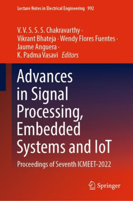 Book cover of: Advances in Signal Processing, Embedded Systems and IoT. By: V. V. S. S. S. Chakravarthy
