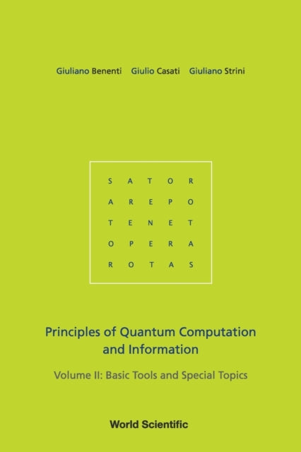 Book cover of: Principles Of Quantum Computation And Information - Volume Ii: Basic Tools And Special Topics. By: Giuliano Benenti
