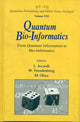 Book cover of: Quantum Bio-informatics: From Quantum Information To Bio-informatics