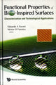 Book cover of: Functional Properties Of Bio-inspired Surfaces: Characterization And Technological Applications. By: MyiLibrary