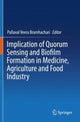 Book cover of: Implication of Quorum Sensing and Biofilm Formation in Medicine, Agriculture and Food Industry. By: Pallaval Veera Bramhachari
