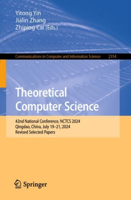 Book cover of: Theoretical Computer Science. By: Yitong Yin