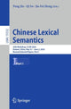 Book cover of: Chinese Lexical Semantics. By: Peng Jin