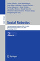 Book cover of: Social Robotics. By: Oskar Palinko