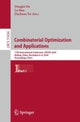 Book cover of: Combinatorial Optimization and Applications