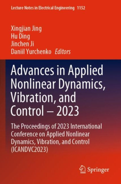Book cover of: Advances in Applied Nonlinear Dynamics, Vibration, and Control – 2023