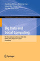 Book cover of: Big Data and Social Computing. By: Xiaofeng Meng