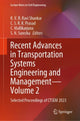 Book cover of: Recent Advances in Transportation Systems Engineering and Management—Volume 2. By: Ravi Shankar KVR