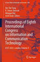 Book cover of: Proceedings of Eighth International Congress on Information and Communication Technology. By: Xin-She Yang