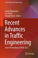 Book cover of: Recent Advances in Traffic Engineering. By: Ashish Dhamaniya