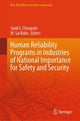 Book cover of: Human Reliability Programs in Industries of National Importance for Safety and Security. By: Sunil S. Chirayath
